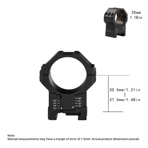 Anneaux de montage en aluminium BANGBANG - Réglables, hauteur centrale de 1,21 à 1,48 pouces pour tube de 20 mm, antichoc et étanches - Product Image 5