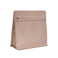 Sachet d'emballage universel octogonal scellé à fermeture éclair pour grains de café, autoportant, de qualité alimentaire, personnalisable, en PE, pour supermarché