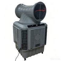 Pendingin Udara Stasiun Bandara Logo Kustom 1100W Pendingin Evaporatif Industri OEM ODM 4 Sisi Sarang Lebah Grosir