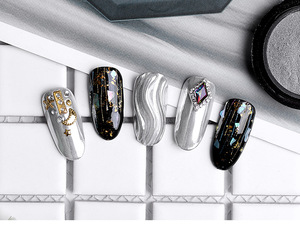 Poudre miroir pour ongles en chrome métallique, 12 couleurs, 9 g, ensemble de pigments brillants pour la décoration des ongles professionnelle - Product Image 5