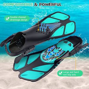 10 ans usine de produits de sport nautique équipement de plongée formation taille adulte facile à mettre et à enlever palmes de plongée natation palmes de plongée - Product Image 4