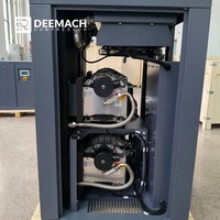 Compresseur d'air à spirale industriel sans huile DEEMACH 15kW 20HP à faible bruit DMS-20P avec moteur PM et bloc compresseur silencieux