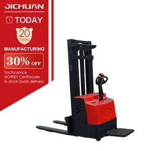 Low Price Full-electrical Lifter Pallet Truck Type Electric High Lifter Stand-on Stacker With Attractive Quality