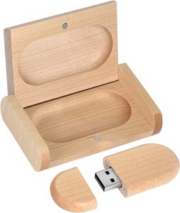 Novedad de madera USB 2,0 Flash Drive Almacenamiento DE DATOS <span class=keywords><strong>Memory</strong></span> <span class=keywords><strong>Stick</strong></span> Bamboo Pendrive con caja de madera Promoción Regalos 1GB-128GB Capacidad - Product Image 1