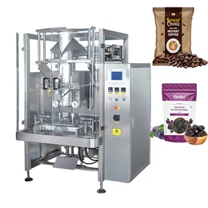 מכונת אריזה שקילה אנכית אוטומטית למילוי אגוזים פולי קפה שוקולד גרגירים פאוץ Vffs מכונת אריזה