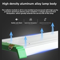 Barre LED de culture pour plantes 85W/150W 54x10cm, spectre complet, aluminium, IP54, pour la floraison et la croissance végétative, CRI90, garantie 2 ans