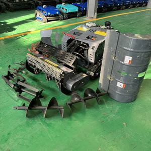 Cultivadores Agrícolas: Motocultor Rotatorio con Motor, Zanjadora de Orugas a Control Remoto, Desmalezadora Multifuncional con Arranque Eléctrico Remoto - Product Image 3