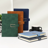Cuaderno de Tapa Dura con Cierre Magnético, Forrado en Beige, Tamaño A5, 80g, Diario de Cuero con 6 Opciones de Diseño, Diario Económico para Elegir