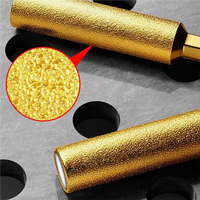 Lot de 4 forets diamantés de 60 mm de longueur pour perçage à sec, avec tige hexagonale, pour carrelage céramique, granit, marbre et perçage couronne