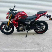 Haojue DR300 Moto tout-terrain à essence 4 temps bicylindre, design rétro, idéale pour les trajets quotidiens