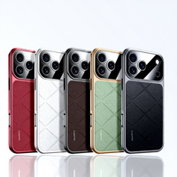 Coque de téléphone de luxe avec panneau arrière en PC, style professionnel, protection de l'objectif, boutons métalliques indépendants, sensation agréable au toucher, antichoc
