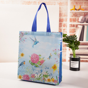 Venta al por mayor, bolsas de tela no tejida laminadas PP, bolsas de compras de embalaje no tejidas personalizadas reutilizables - Product Image 2