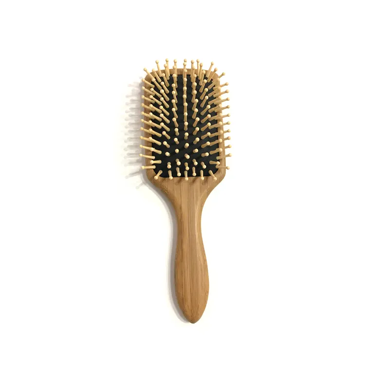 Large Bamboo Wood Hair Brush Massage Tangle New Shape Detangling Hair Brush
