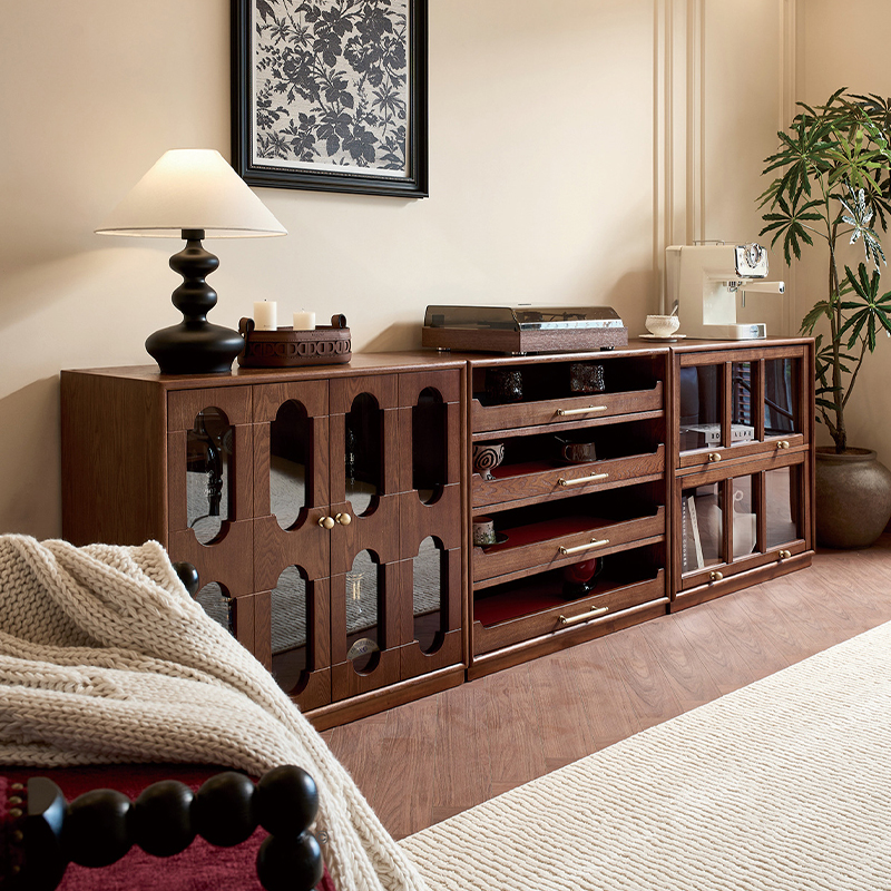 Window cabinet-flip-up door panel