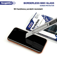 Protection d'écran en verre trempé 3D sans bordure haute clarté 500CC, épaisseur 0,55 mm, avec colle et filet anti-poussière pour 18 Pro Max 17 16 15 Pro