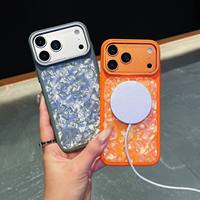 Coque de téléphone magnétique INS de luxe à texture coquillage, antichoc et fine, pour iPhone 18 17 16 Pro Max