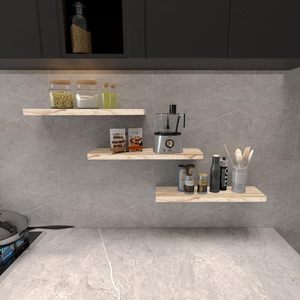 Mensole Galleggianti Kultilanda 24 Pollici in Legno Massello, Set di 3 Mensole da Parete Rustiche per Camera da Letto, <span class=keywords><strong>Soggiorno</strong></span>, Ufficio - Product Image 6