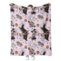 Nouvelle Couverture Douillette Automne 2026 en Polaire Sherpa et Flanelle – Idéale pour Lit, Canapé, Décoration de Chambre, Cadeaux de Fêtes et Halloween pour Filles et Femmes