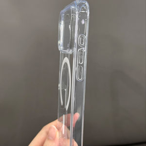 Funda Magnética Transparente 2 en 1 Estilo Ins para Teléfono 17 Pro Max, Antigolpes, TPU+PC, Antiamarilleo, con Anillo Magnético - Product Image 3