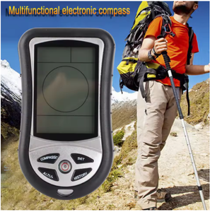 Multimètre numérique noir multifonctionnel pour la randonnée en plein air, altimètre, baromètre, prévisions météorologiques - Product Image 2