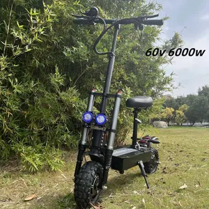 ranges about 45-120km 25Ah 30Ah 35 Ah 40Ah lithium battery e scooters 60v 6000w scooter electric with seat for adults