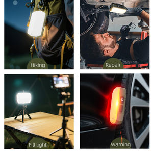 Lampe de camping extérieure moderne, étanche, portable, rechargeable, LED haute luminosité, multifonctionnelle, lampe de travail, matériau ABS+PC - Product Image 4