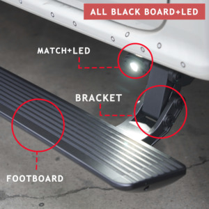 บันไดข้างไฟฟ้าแบบพับเก็บได้ LED จากโรงงานโดยตรง ผลิตจากอะลูมิเนียม สำหรับรถกระบะฟอร์ด เรนเจอร์ ปี 2023-2025 รับผลิตแบบ OEM ODM - Product Image 4