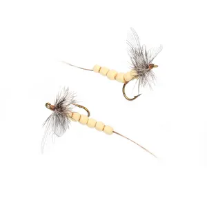 Hexagenia Dry Fly Foam extension body hex Mayfly Dry Fly Grizzly sella Hackle Mayfly Rocky River Trout Fishing mosche esche