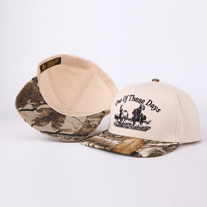 סיטונאי סין באיכות גבוהה מותאם אישית רקמה 3D לוגו חמישים הצמד הצמד בחזרה Snapback מגוראס מצויד כובעים כובעים לגברים גבר - Product Image 4