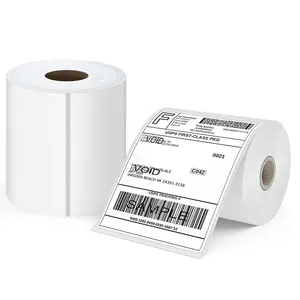 Thermal Mailing Address Paper Label Rolls Printer 150mmx100mm Shipping 4x6 Labels For Logistics