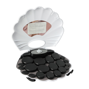 Kit de massage chaud et <span class=keywords><strong>grattoir</strong></span> à pierres énergétiques portables avec chauffe-coquillages pour le visage et le corps, relaxation ciblée pour spa à domicile - Product Image 4