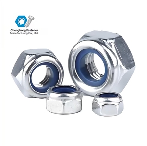 Trung Quốc kẽm mạ carbon thép Metric Hex khóa Nut M5 5/16 din985/din982 Nylon tự khóa Heavy Duty - Product Image 4