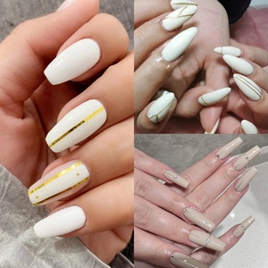 Pegatinas de <span class=keywords><strong>uñas</strong></span> de hilo dorado de 0,7mm al por mayor, pegatinas de Línea Plateada, cintas adhesivas rosas pintadas para decoración de <span class=keywords><strong>uñas</strong></span> - Product Image 4