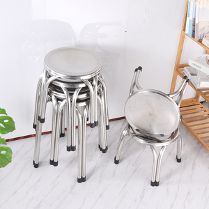 Stainless Steel Metal <strong>Stool</strong> Hospital School Use Sitting <strong>Chair</strong> Customizable Commercial Furniture Factory Direct Sale - Product Image 2