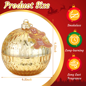 Wholesale Luxury Handmade Soy Wax Holiday Scented <b>Candles</b> for Home Decor & Thanksgiving/Christmas Private Label - Product Image 2