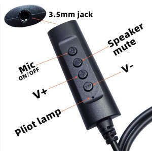 Cavo per scheda audio esterna da 3,5 mm a <span class=keywords><strong>USB</strong></span> con controllo del volume/microfoni/altoparlante - Product Image 6