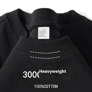 เสื้อยืดผ้าคอตตอนหวีเนื้อหนัก 300 กรัม แบบยูนิเซ็กซ์ - ผ้าคอตตอน 100% ถักแบบเรียบ สวมใส่สบาย ทรงหลวม ไม่เป็นขุย แขนสั้น ปรับแต่งได้ - Product Image 2