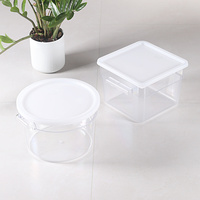 Vente en gros en vrac clair PC Ensembles de récipients de stockage des aliments avec couvercles de couleur Empilable-pour la maison et le restaurant