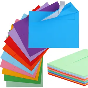 Envelope Custom Colored 5x7 Card Envelope Self-Seal A7 Envelopes Invitations Blue Envelopes For Weddings Invitations Photos