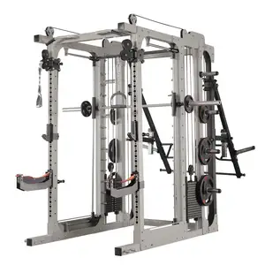 HT fitness smith-máquina multifuncional, estante de sentadillas Crossover, para levantamiento de pesas, estante de potencia de entrenamiento