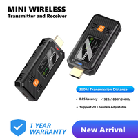 Extensor Inalámbrico HDMI de Alta Calidad de 300 m, 1080p, 1 Transmisor a 4 Receptores, Transmisor y Receptor HDMI, Inalámbrico 1080p para Proyector