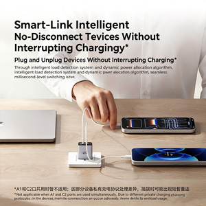 Chargeur rapide Nubia RedMagic 67W GaN, adaptateur de charge rapide 65W compatible avec iPhone, MacBook, Xiaomi, Samsung, Lenovo, RedMagi - Product Image 2