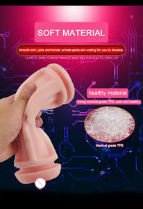 Dudaklar ve vajina ile çift kafa elektrikli titreşimli adam mastürbasyon oyuncaklar gerçekçi cep kedi vajina Sucking seks oyuncakları adam için - Product Image 3