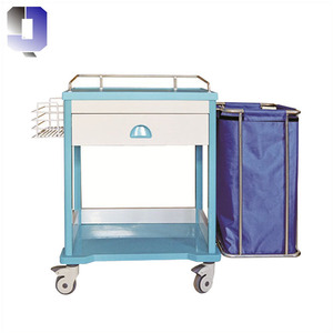 <span class=keywords><strong>Chariot</strong></span> à <span class=keywords><strong>linge</strong></span> <span class=keywords><strong>sale</strong></span> en acier inoxydable JQ-B32 pour hôpital, <span class=keywords><strong>chariot</strong></span> à <span class=keywords><strong>linge</strong></span> médical robuste avec sac Oxford amovible - Product Image 6