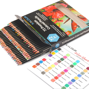 Ensemble <span class=keywords><strong>de</strong></span> 72 crayons <span class=keywords><strong>de</strong></span> couleur KALOUR dans une boîte en carton avec 72 crayons <span class=keywords><strong>de</strong></span> couleur <span class=keywords><strong>de</strong></span> qualité supérieure pour artistes et peintres, cadeau et fournitures artistiques - Product Image 1
