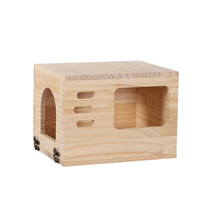 Handcrafted wooden birdcage with a nesting box suitable for <b>small</b> parrots for indoor and outdoor use - Product Image 3