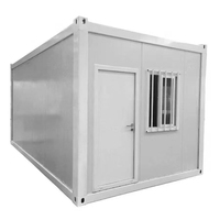 Maison mobile préfabriquée écologique et détachable, mini-maison empilable en conteneur plat, structure en acier, respirante, pour école