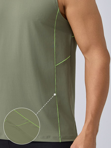 Camiseta sin Mangas de Punto con Cuello Redondo y Diseño de Logotipo Personalizado de Alta Calidad, Ligera, de Secado Rápido y Transpirable - Product Image 3
