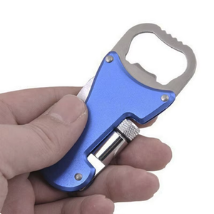 Porte-clés multifonction en acier inoxydable écologique, ouvre-bouteille, kit de survie en plein air, couteau de poche, lampe LED, promotion - Product Image 5