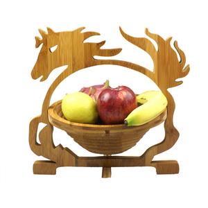 Cesta de Frutas Plegable Decorativa de Bambú Ecológico y Bandeja Colgante Tipo <span class=keywords><strong>Hamaca</strong></span> para Uso en la Cocina - Product Image 5
